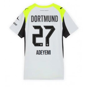 Dámské fotbalový oblečení Borussia Dortmund Karim Adeyemi #27 Venkovní košile 2025-26 Krátkým Rukávem